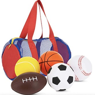 Neliblu  Foam Sports Toys and Bag