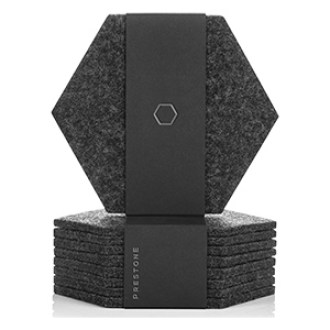 Prestone Prestige Absorbent Coasters for Drinks, Set of 9