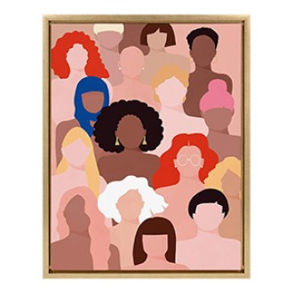 Kate and Laurel "Who Run The World" Canvas Wall Art by Maja Tomljanovic