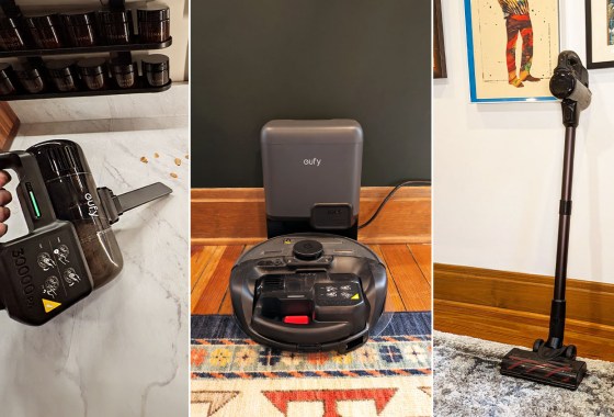 The eufy E20 seamlessly transforms between a robot, handheld and stick vacuum