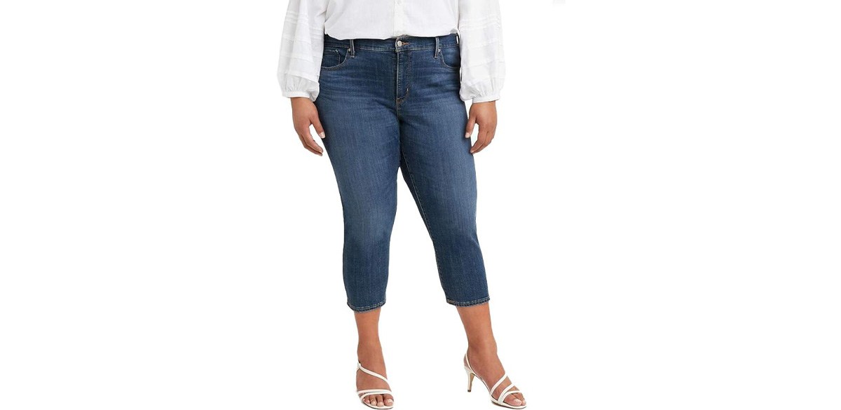 Levi's Women's Plus-Size Shaping Capri