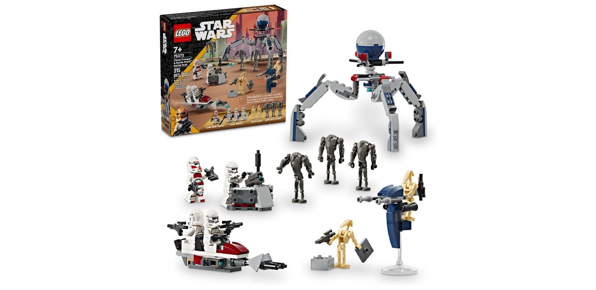 LEGO Star Wars Clone Trooper &amp; Battle Droid Battle Pack Set