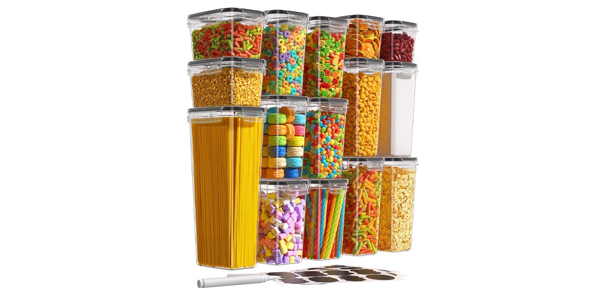 15 Pack Airtight Food Storage Containers with Lids