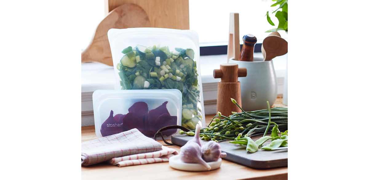 Stasher Platinum Silicone Food Grade Reusable Storage Bags