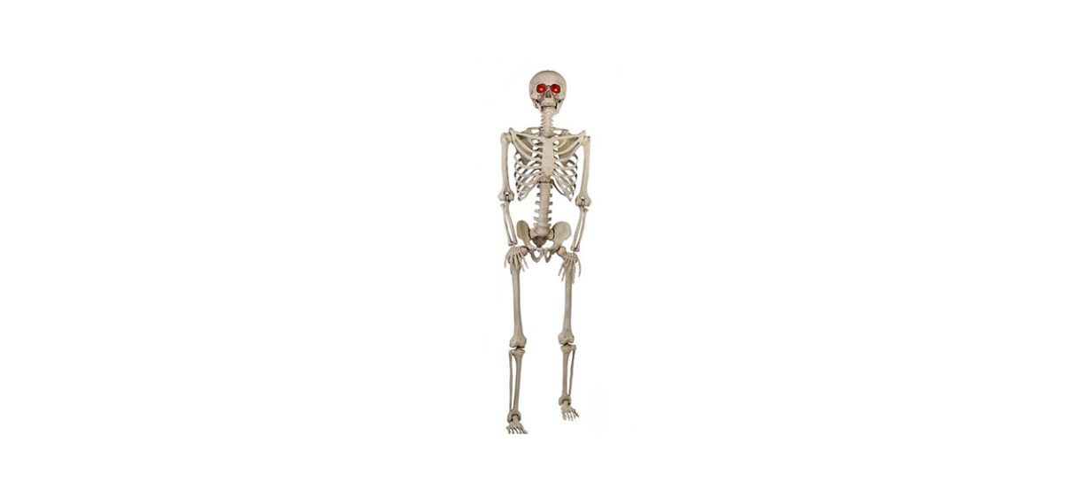 Best Home Accents Holiday Posable Skeleton With LED Eyes Best Home Accents Holiday Posable Skeleton With LED Eyes
