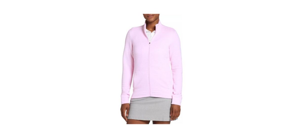 Best Lady Hagen Womens Embossed Full-Zip Golf Jacket