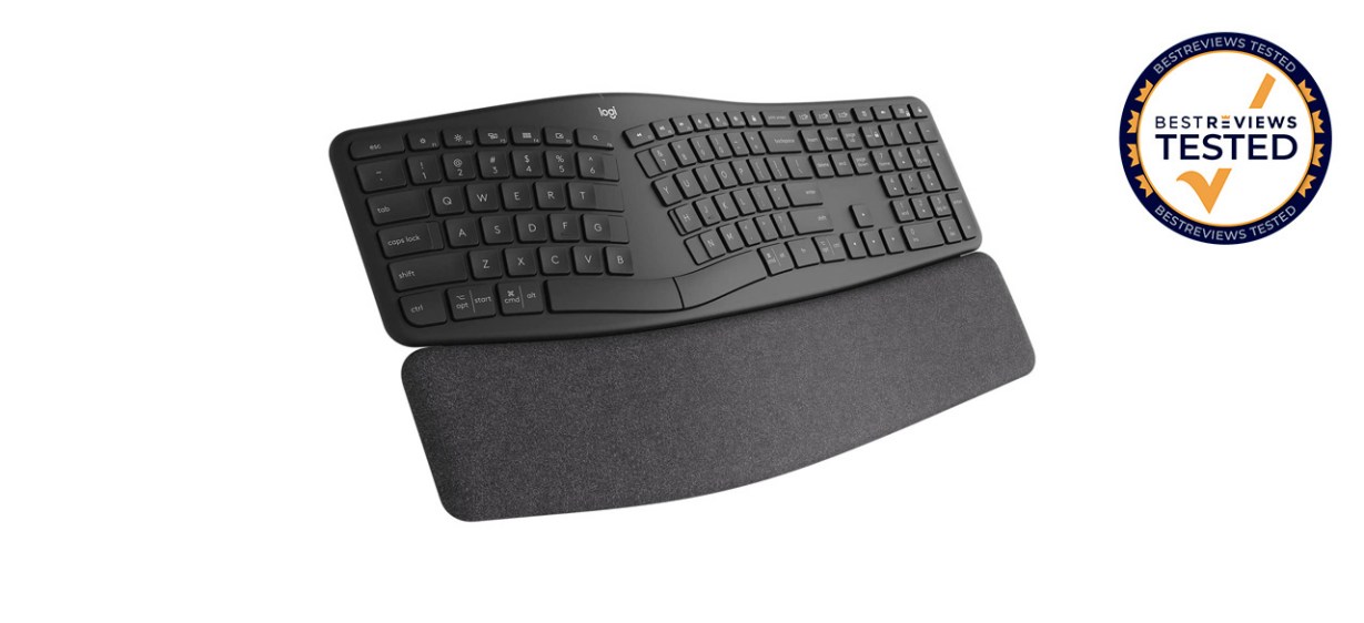 Logitech Ergo K860 Wireless Ergonomic Keyboard on white background