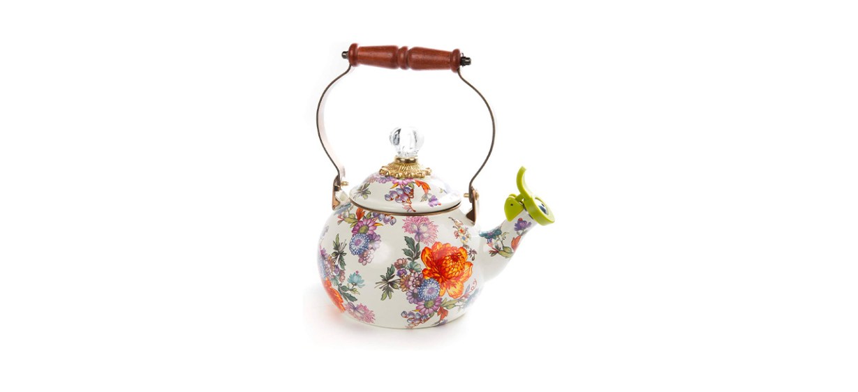 Kitchen-Best MacKenzie-Childs Enamel Whistling Tea Kettle Kitchen-Best MacKenzie-Childs Enamel Whistling Tea Kettle