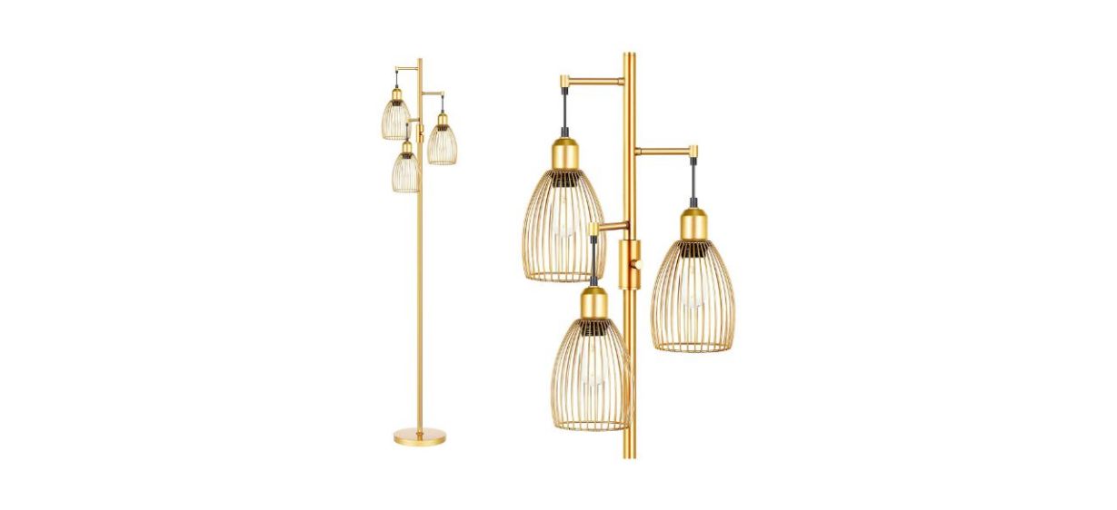 Best Torondo Gold Tree Floor Lamp