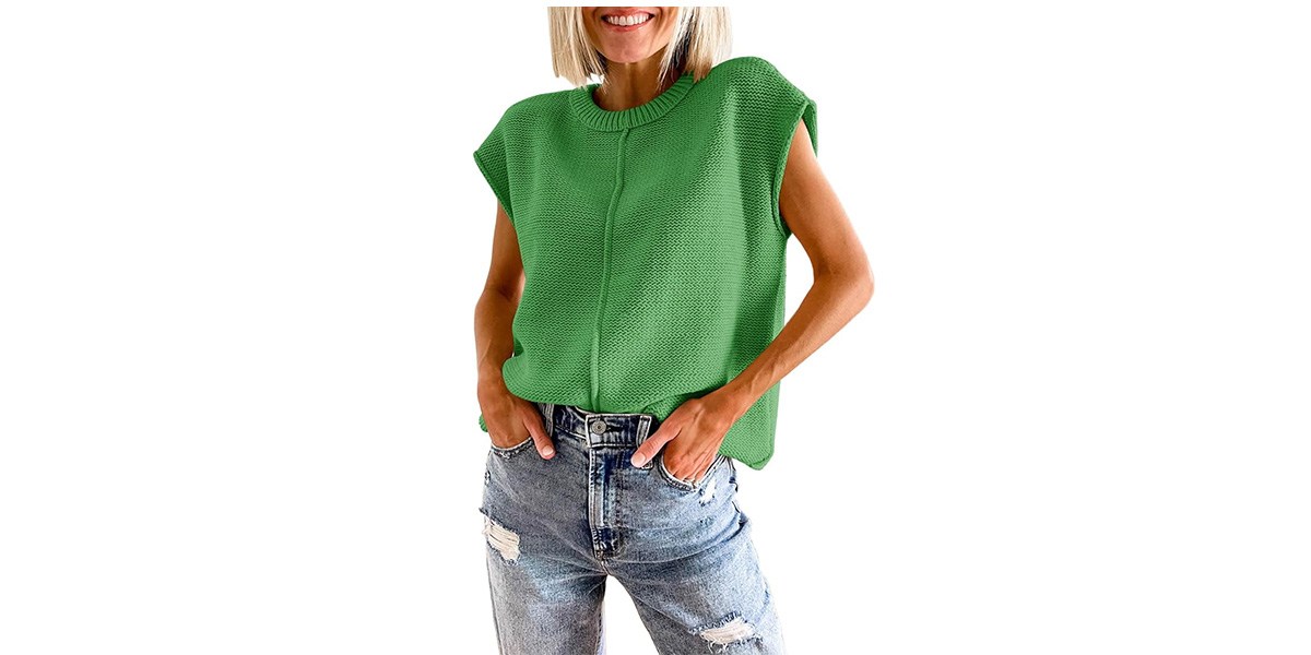 green sleeveless sweater top on sale for amazon prime day  green sleeveless sweater top on sale for amazon prime day