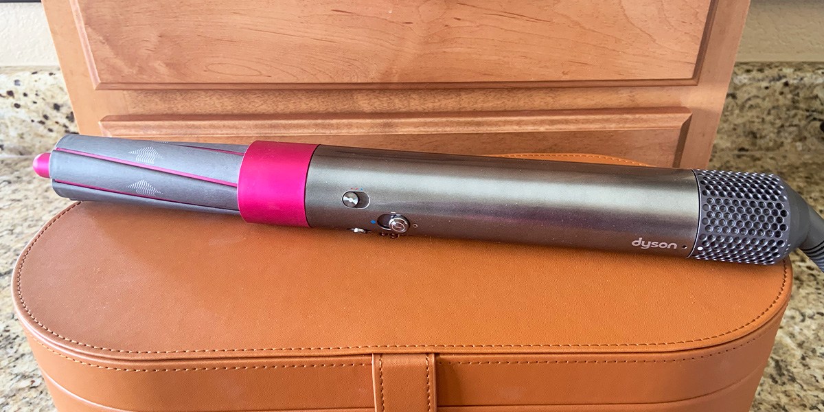 Dyson Airwrap on carrying case