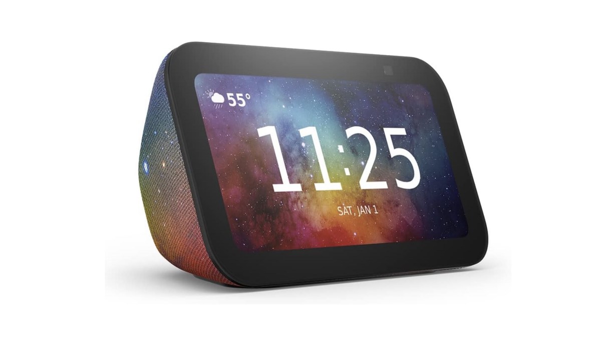 A smart speaker with a display