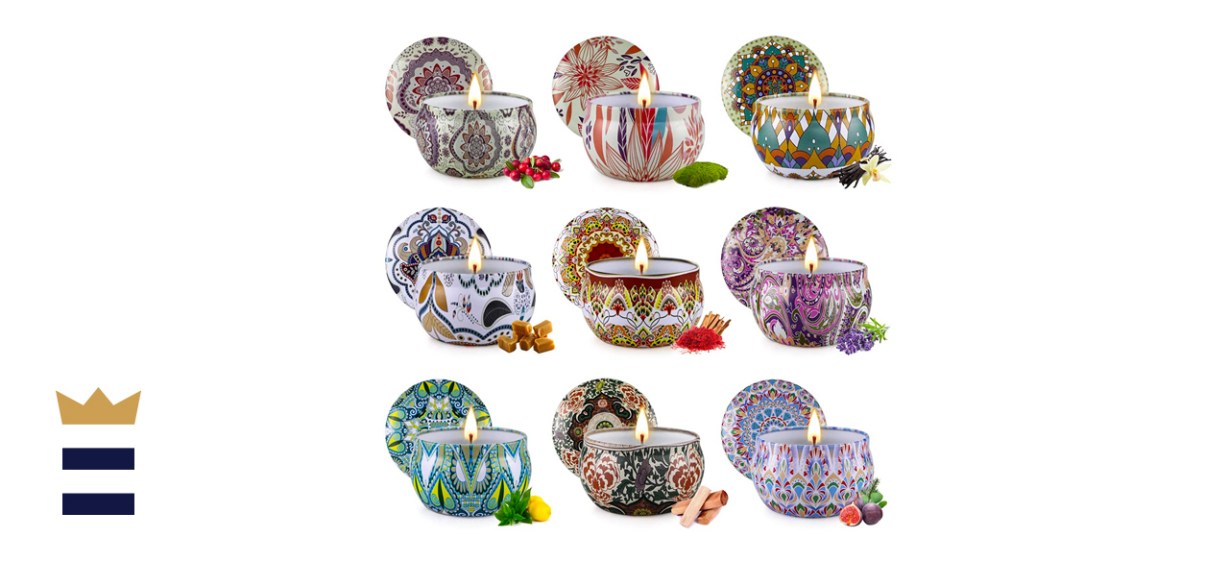 Lacoha 9-Piece Scented Candle Gift Set