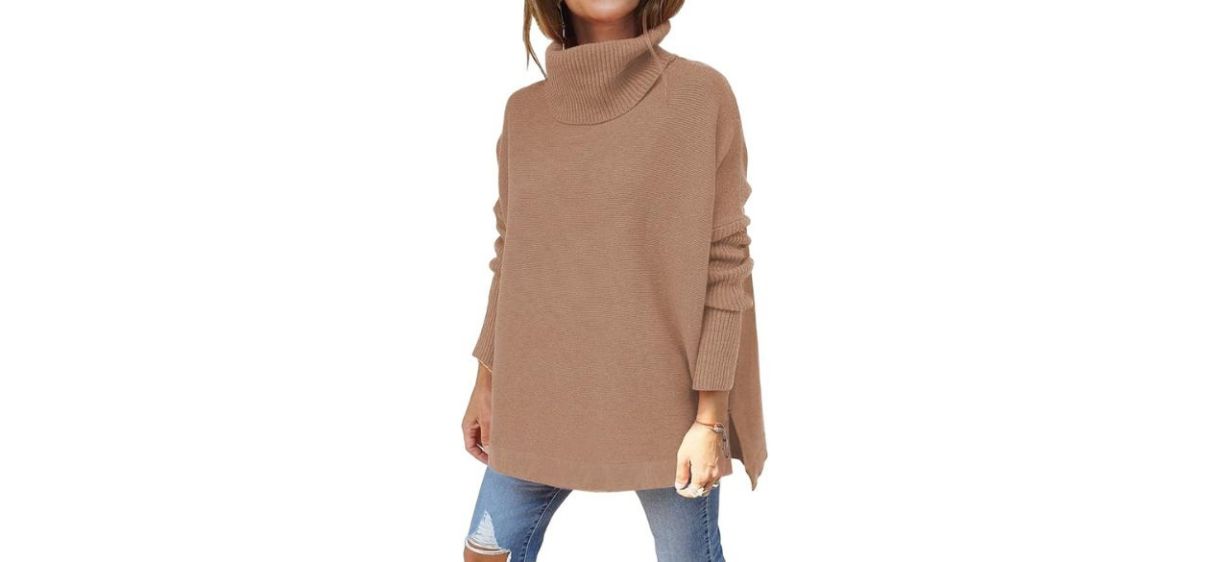 LILLUSORY Women's Turtleneck Oversized Sweater LILLUSORY Women's Turtleneck Oversized Sweater