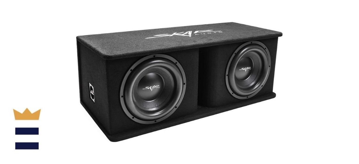 Skar SDR-2X12D4 2400-Watt Dual 12-Inch Subwoofer With Enclosure