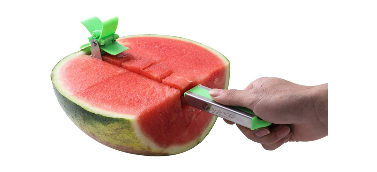 Yeushico Stainless Steel Watermelon Slicer Cutter Knife
