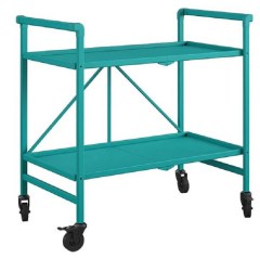 Cosco Indoor / Outdoor Folding, Metal, Rolling Serving Cart