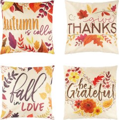 Juvale Thanksgiving Throw Pillow Covers