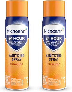 Microban Sanitizing and Antibacterial Spray