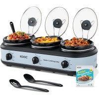 KOOC Triple Slow Cooker Buffet Server