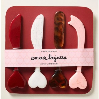 Anthropologie Herzi Resin Cheese Knives, Set of 4