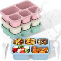Enstphjoy 4-Pack Reusable Food Storage Snack Containers
