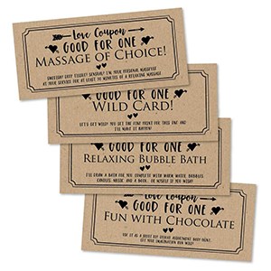 Hadley Designs 15 IOU Love Voucher Coupons for Him or Her
