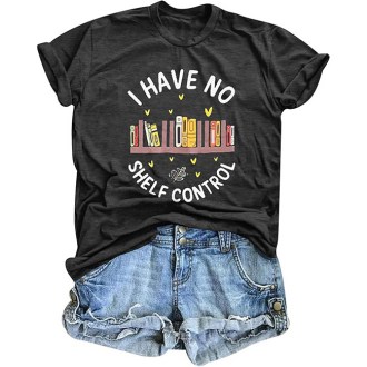 ASTANFY 'I Have No Shelf Control' T-Shirt