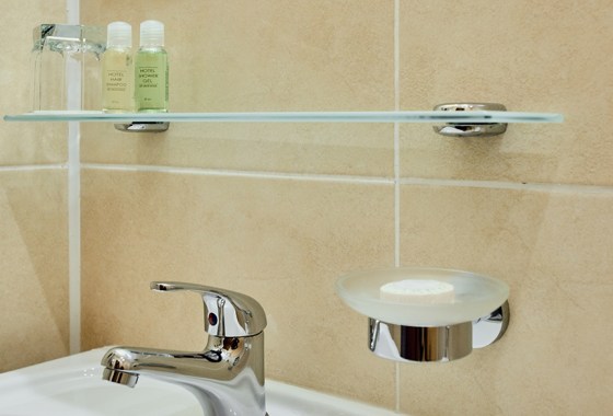 The best floating glass bathroom shelf