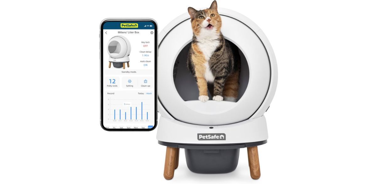  PetSafe ScoopFree SmartSpin Self-Cleaning Cat Litter Box