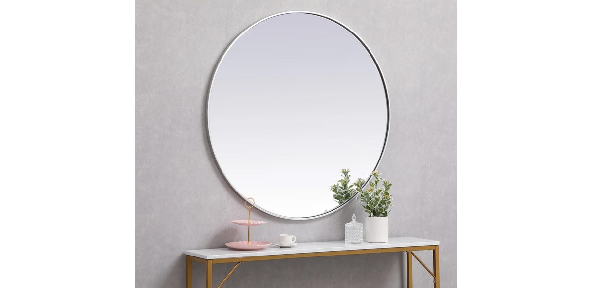 Sabine Metal Round Wall Mirror
