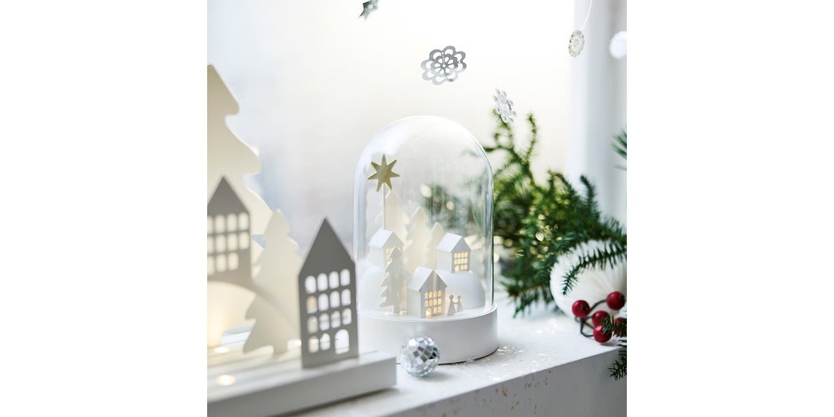 STRALA-LED table decoration, battery operated dome