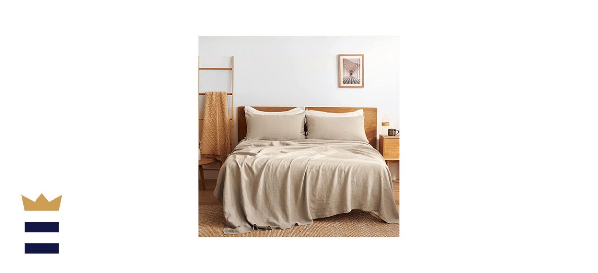 100% French Linen Bed Sheets by the Bedsure Store