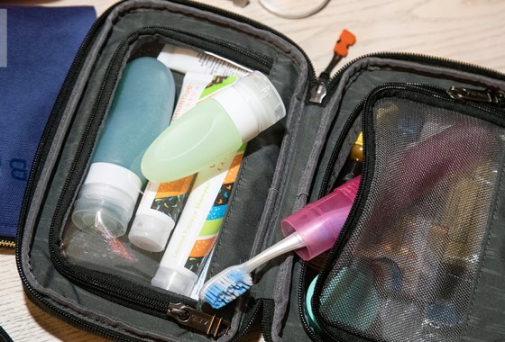 How to pack travel-size toiletries