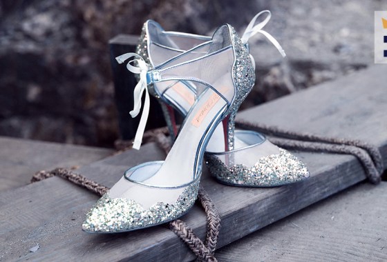 Best silver glitter heels