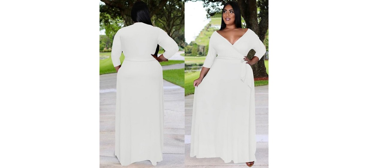 Runwind Plus Size Floral Maxi Dress