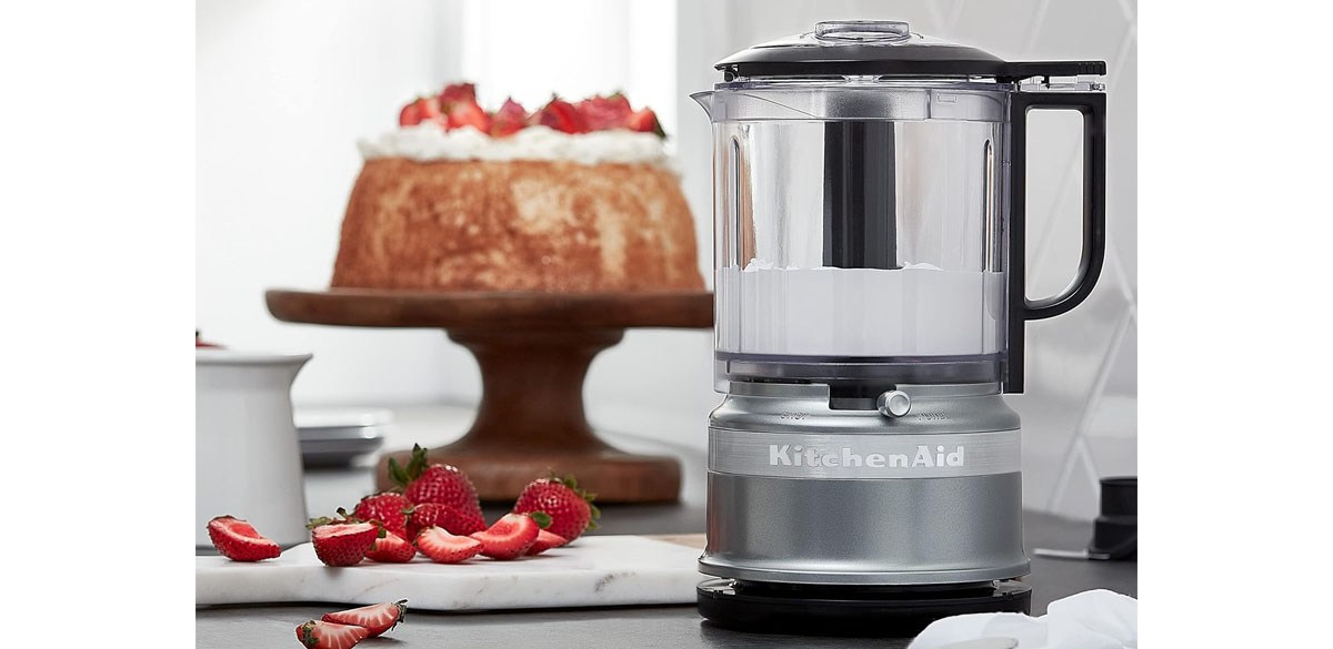 KitchenAid 5 Cup Food Chopper KFC0516CU, Contour Silver
