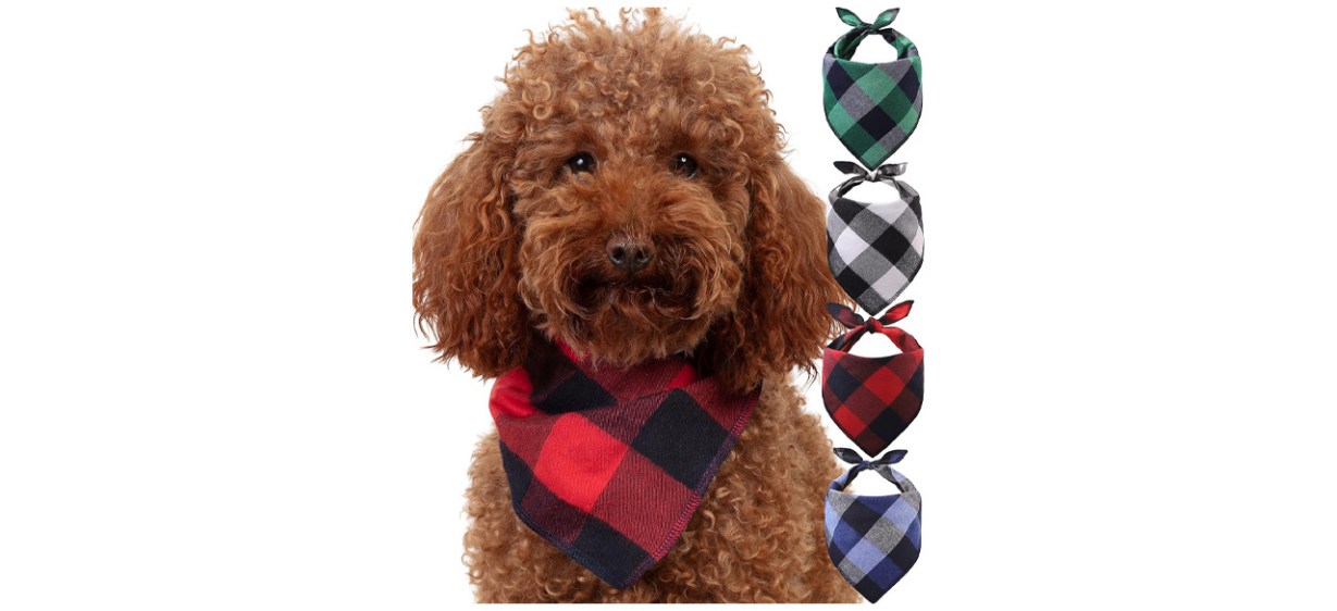Odi Style Buffalo Plaid Dog Bandana