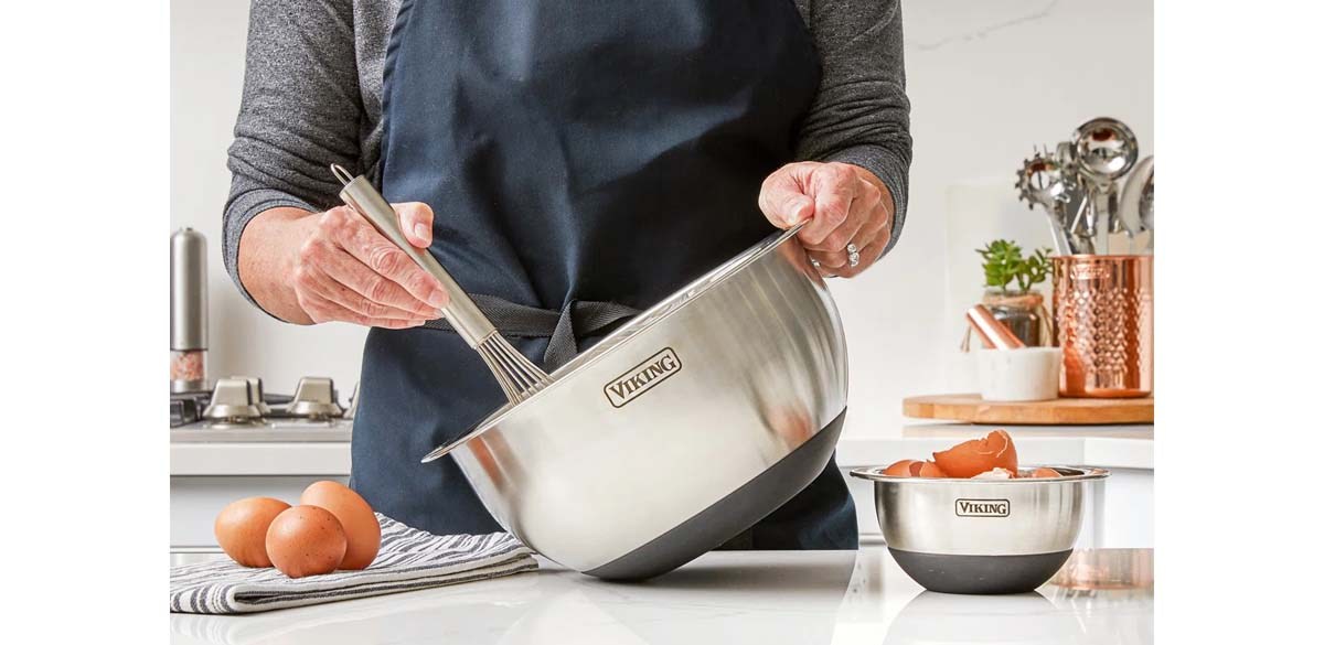 Viking 10 Piece Stainless Steel Mixing Bowl Set with Lids