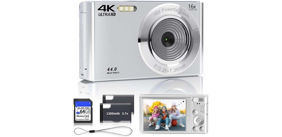 SmartKlik Digital Camera 2025 4K 44MP