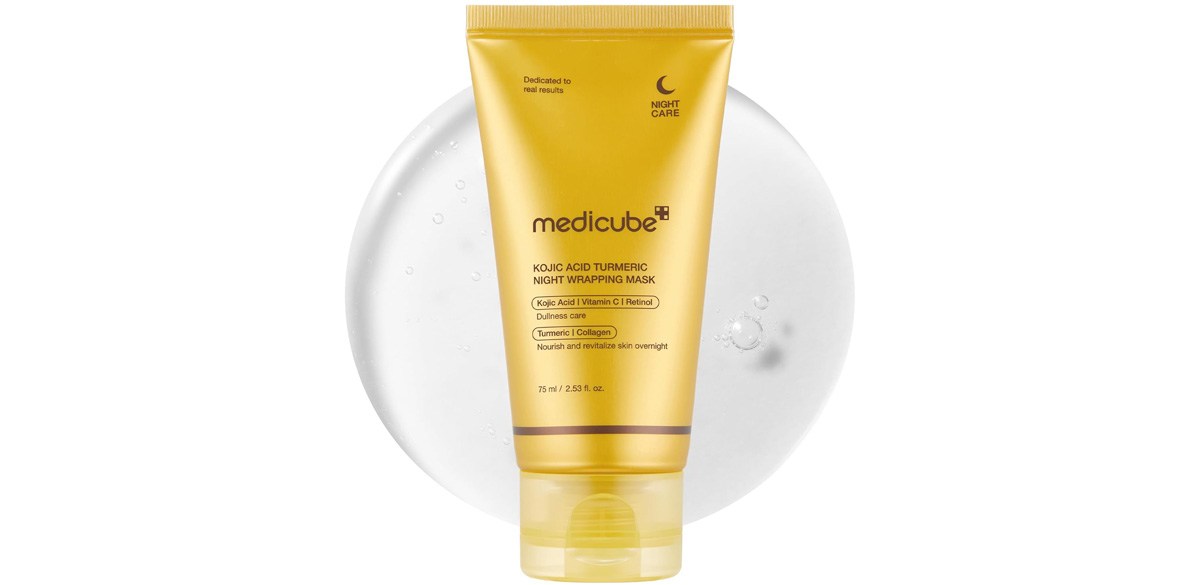 medicube Kojic Acid Turmeric Overnight Wrapping Peel Off Mask