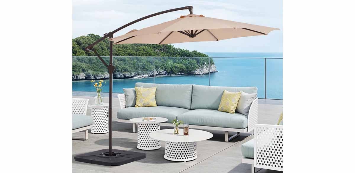 Arlmont &amp; Co Cheryl-AnnRound Cantilever Umbrella