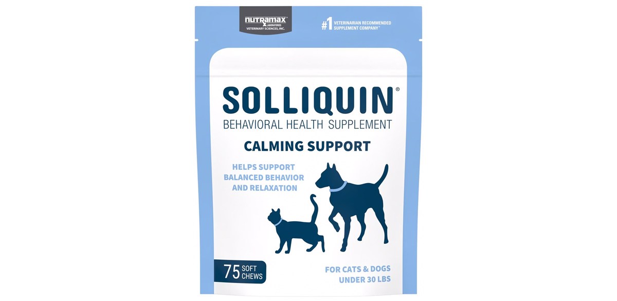 Nutramax Solliquin Soft Chew Calming Behavioral Health Supplement