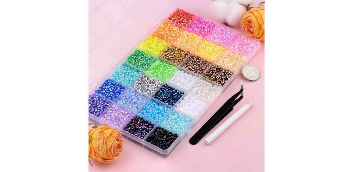 Resin Rhinestones with Tweezers