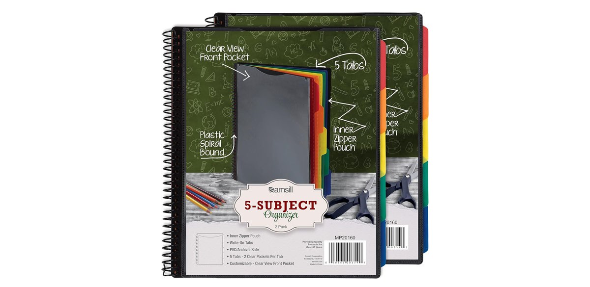 Samsill Spiral Folder Organizer (2-Pack)