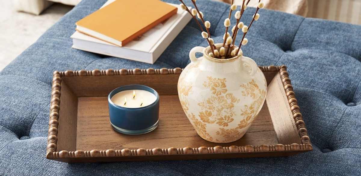 The Pioneer Woman Harper Rustic Brown Decorative Tray