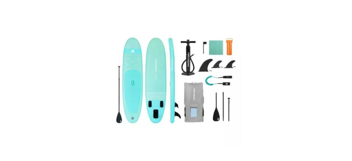 Retrospec 2021 Weekender 10-Foot Inflatable SUP Board Kit