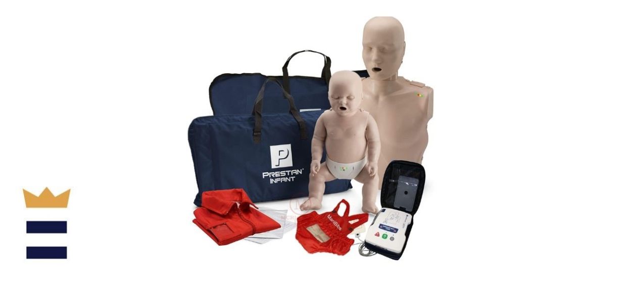 Adult and Infant CPR Manikin Kit with Feedback, Prestan UltraTrainer, and MCR Accessories