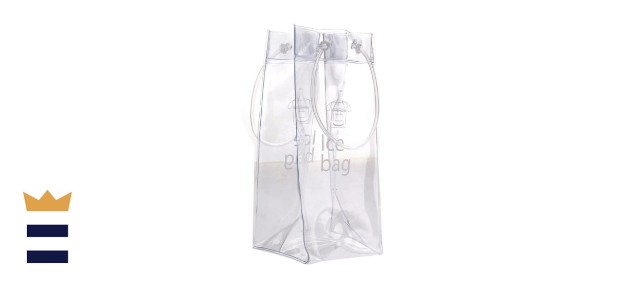 AKOAK Portable Collapsible Transparent PVC Ice Bag