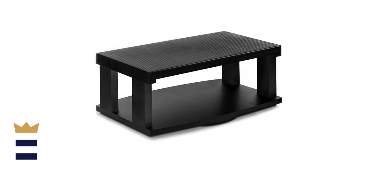 Aleratec Two-Tier LCD LED Television Swivel Stand Lazy Susan TV Turntable